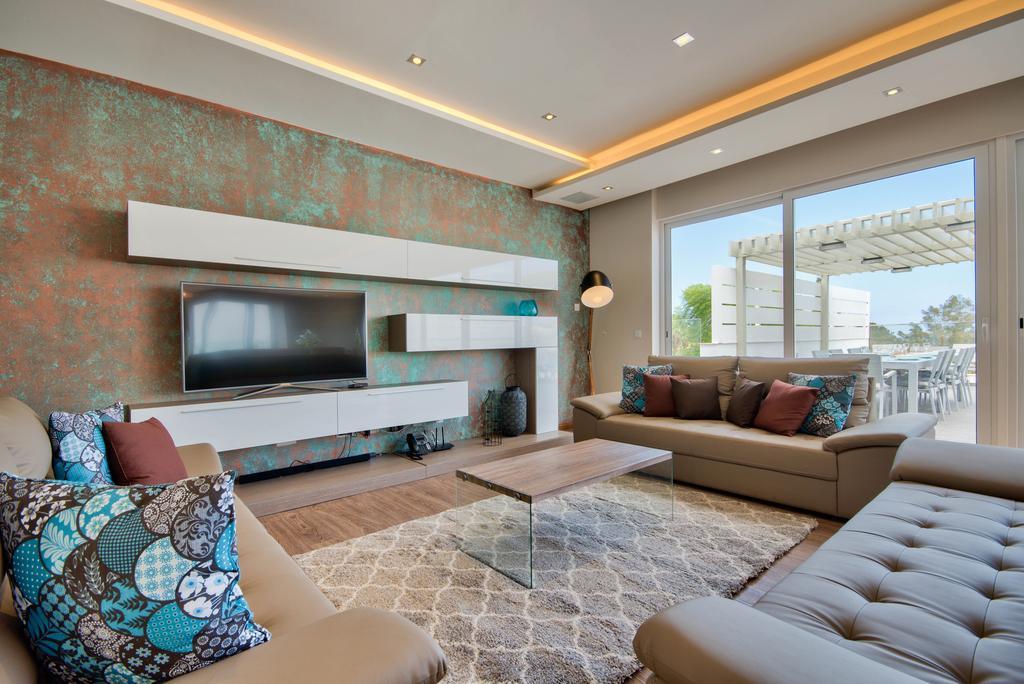 Villa Gaia - Sunset Views, Indoor Heated Pool, Sauna And Games Room 梅利哈 外观 照片